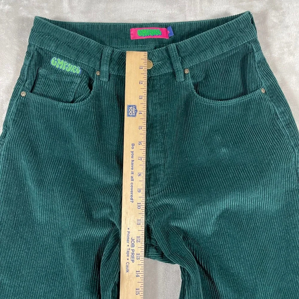 Empyre Women's Pants Tori Corduroy Straight Leg Casual Skater 8 Green